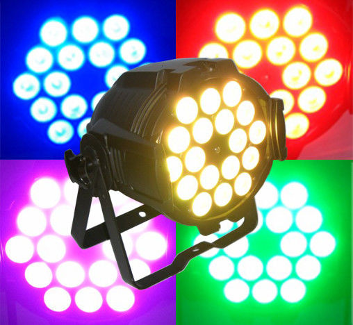 As luzes principais moventes coloridas ativadas som do DJ, paridade do diodo emissor de luz de DMX 512 podem iluminação