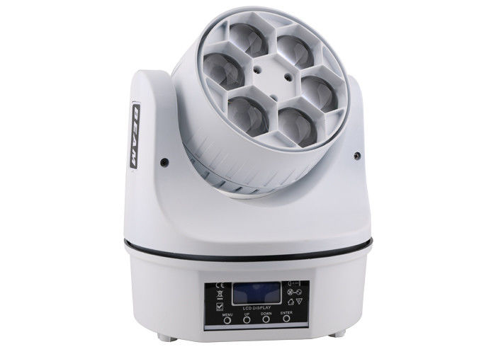 A cabeça movente da abelha de 6 X15w Rgbw conduziu o brilho alto claro 110 do disco - 240v Actived sadio
