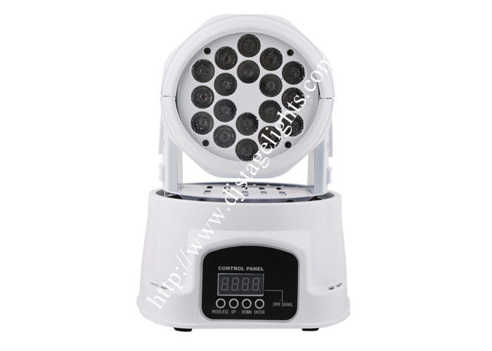 18x3W a luz principal movente DJ encena luz conduzida RGB para barras, clube noturno da lavagem das luzes a mini