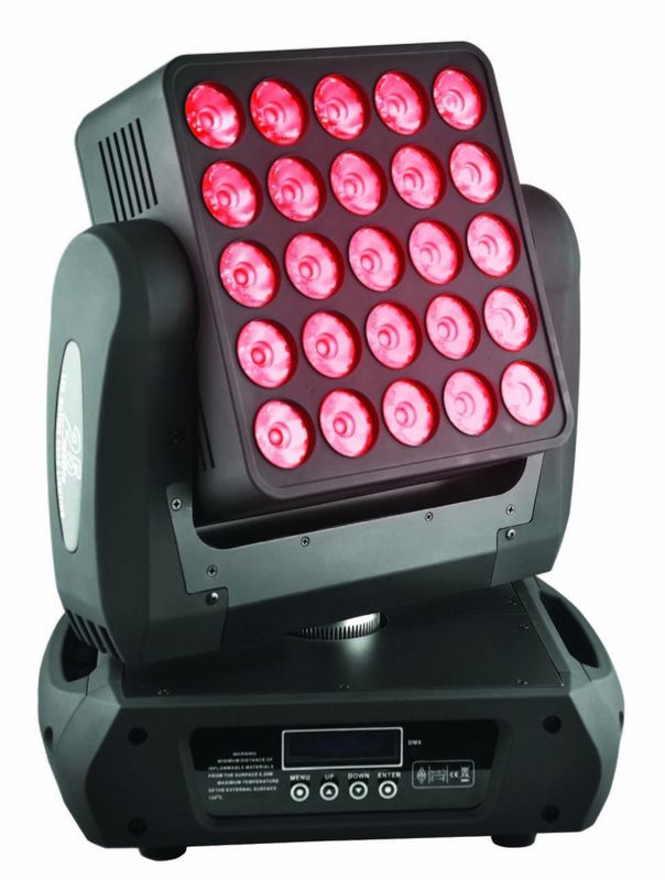 25 luz principal movente da matriz da iluminação dos antolhos da luz RGBW do feixe do diodo emissor de luz de X12 W