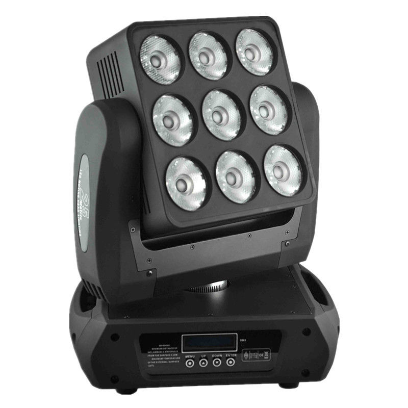 Brithness alto 9 luzes claras principais moventes da matriz do feixe de Sharpy da lavagem do diodo emissor de luz de X12 W RGBW
