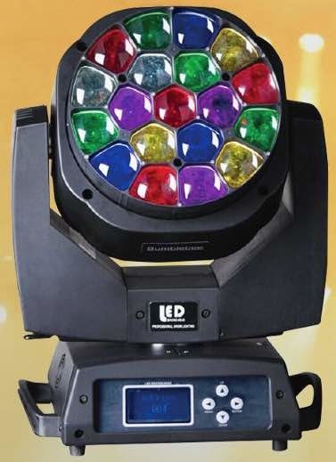 IP33 4 em 1 luz principal movente do diodo emissor de luz da lavagem do zumbido de Rgbw, luz calidoscópico da fase do diodo emissor de luz do olho k10 da abelha