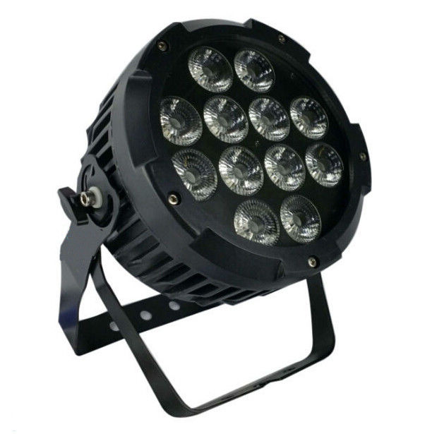 IP65 12pcs * 12w 4 em 1 paridade exterior do diodo emissor de luz de RGBW com alumínio fundiu o alojamento