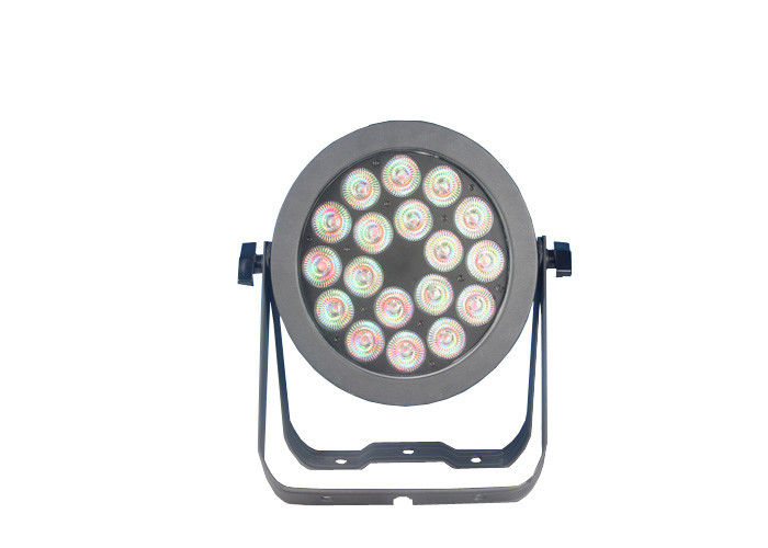 18 PCes 6 em luzes das latas de 1 paridade da fase do diodo emissor de luz de RGBW com alojamento fundido alumínio