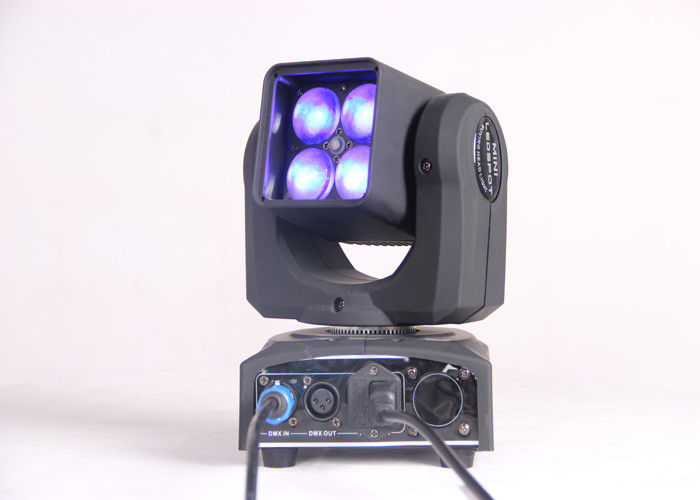 4 luz principal movente do diodo emissor de luz de w RGBW dos PCes 25 com ângulo de feixe 5-40° para DJ, disco