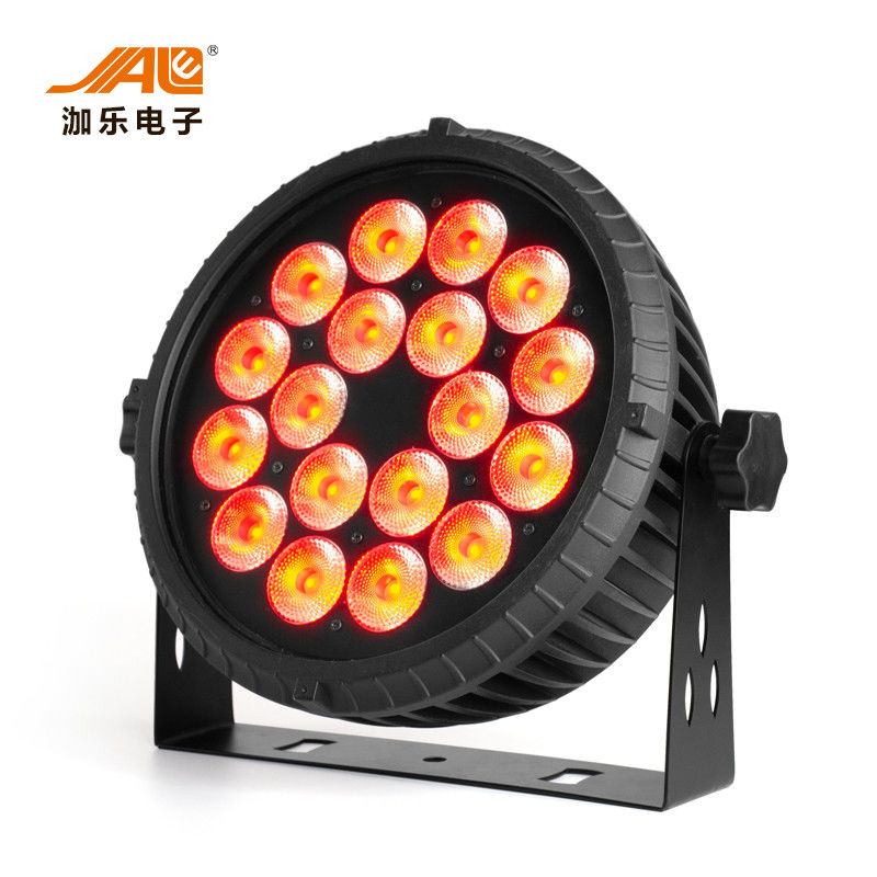 18x18w RGBWA 6 UV em 1 controle liso do brilho alto DMX da luz da paridade do diodo emissor de luz