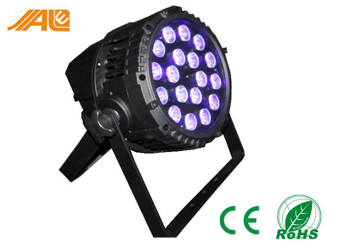 A luz conduzida impermeável UV da paridade 6in1 da parte superior 1IP65 18 x 15w RGBWA para a paridade do diodo emissor de luz fase interna/exterior pode luzes