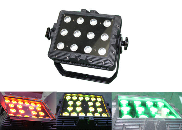 IP65 Waterproof 12 * o disco exterior DJ da arruela DMX512 da parede do diodo emissor de luz de 3W RGB encena a iluminação