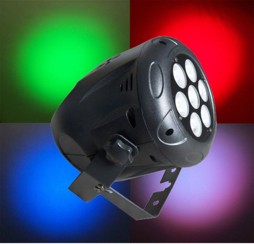 A paridade de alta qualidade do diodo emissor de luz pode fase do RGB das latas da paridade das luzes 7 x 9w mini que ilumina brilhante super para o feriado do concerto