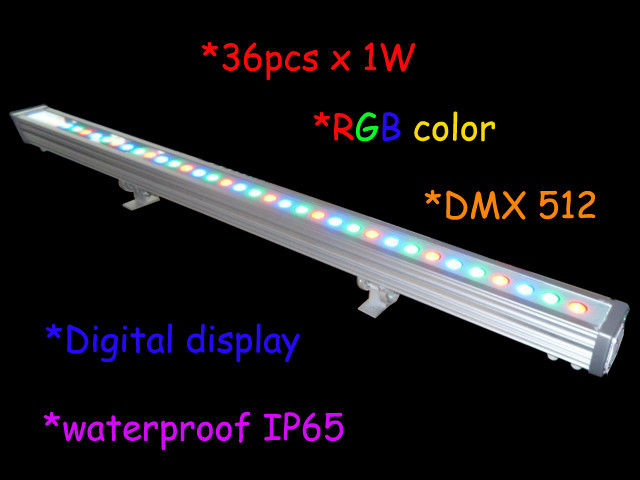 arruela conduzida exterior ip65 da parede do comprimento 36pcs 3w Rgb de 1000mm/decoração clara da fase