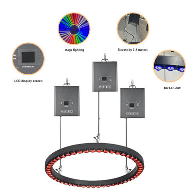 3m DMX Guincho LED Bala cinética Triângulo tubo de elevação bola opan