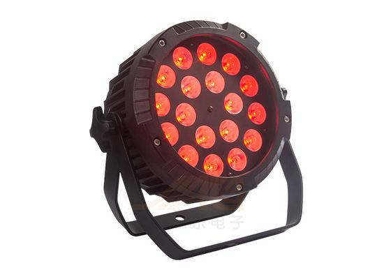 A paridade lisa impermeável do diodo emissor de luz 18PCS pode luzes para o partido de disco KTV