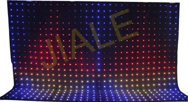4x6m Rgb 3in1 conduziu a decoração do contexto da cortina/dispositivo elétrico video da fase
